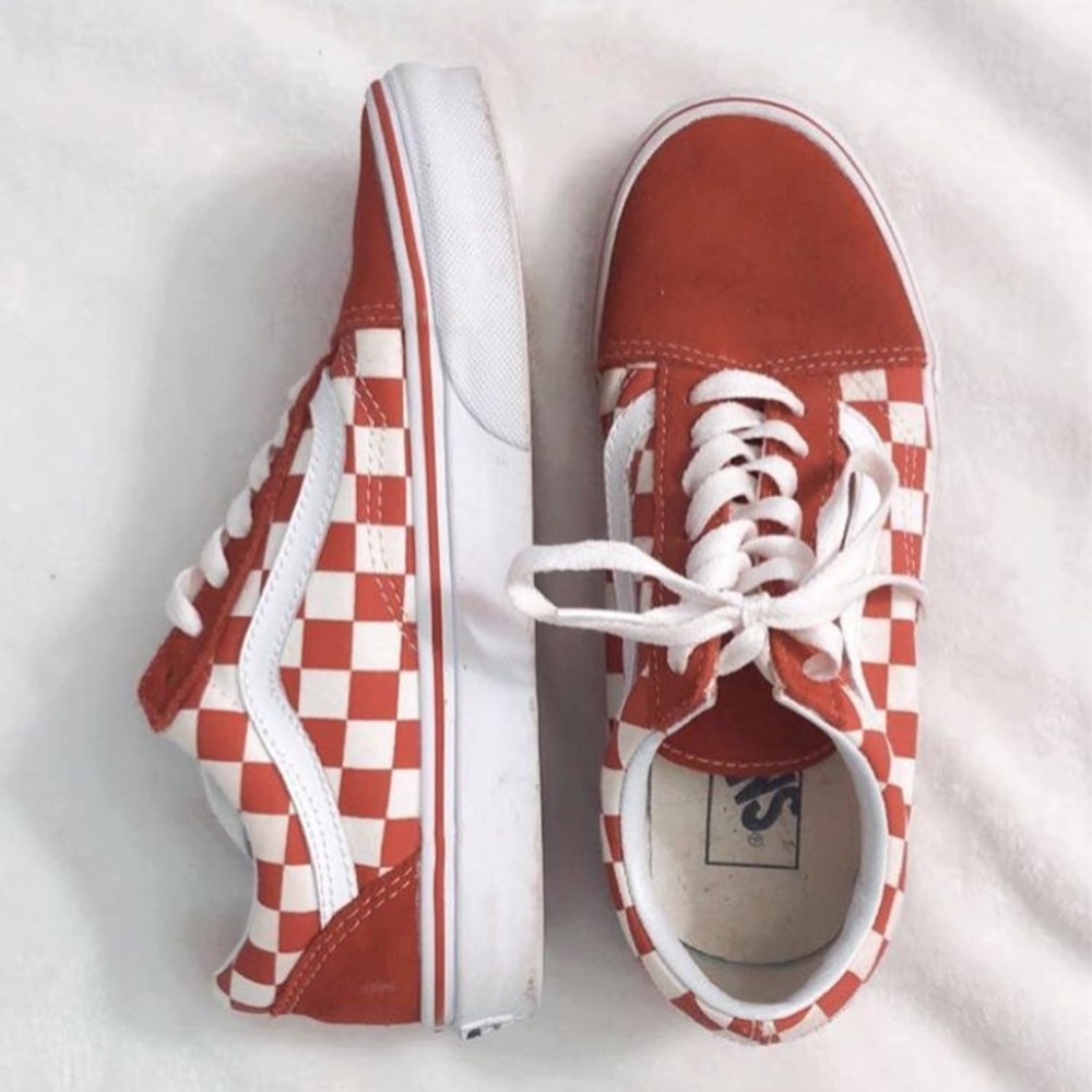 Red Checkered Vans - Picture 1 of 6